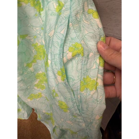 Vineyard Vines Women's XL Puff Sleeve Dress Sydney Floral Easter Summer - Picture 6 of 8